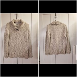 Vintage Urban Pipeline, Men's Tan Button-Neck Knit Sweater,  XL